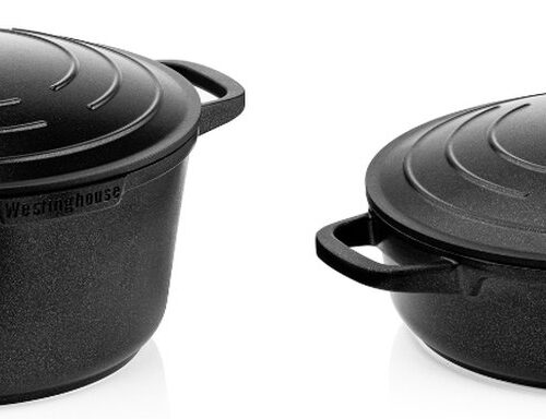 Westinghouse Performance 2-delige Pannenset - Braadpan 28 cm + Hapjespan 28 cm - PFOA-vrij - Inductie - Zwart