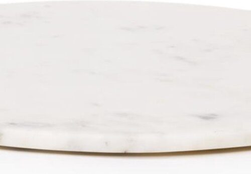 XLBoom Max Marmeren Snijplank Rond - Large - Wit - 40 × 40 × 2 cm
