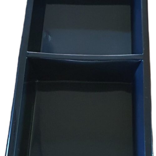 10X Tapas Schaal met deksel | 2 vaks 250x120x30mm Zwart (let op maat voordat u besteld!) Geschikt voor kleine sjoelbak