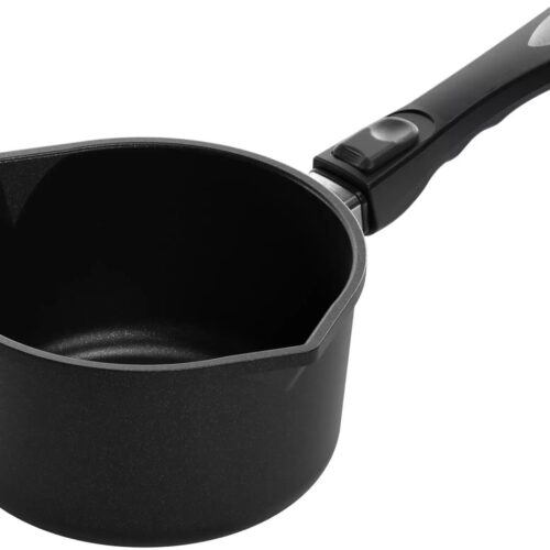 AMT Gastroguss Melk- en sauspan - Ø 18 cm - 2 liter - Twee schenktuiten - Inductiegeschikt