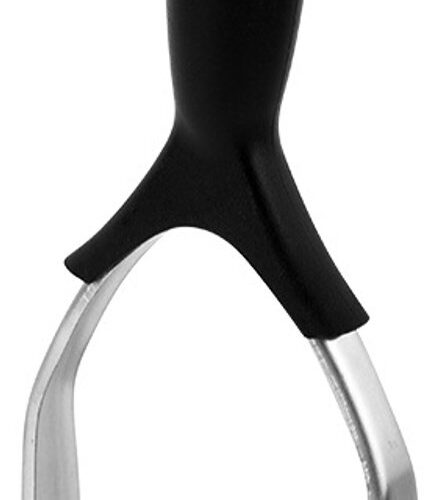 Aardappelstamper van roestvrij staal - Professionele handmatige aardappelstamper - Antislip handvat - Opvouwbare appelstamper - Geschikt voor fruit, groenten en babyvoeding - 27*9,5CM