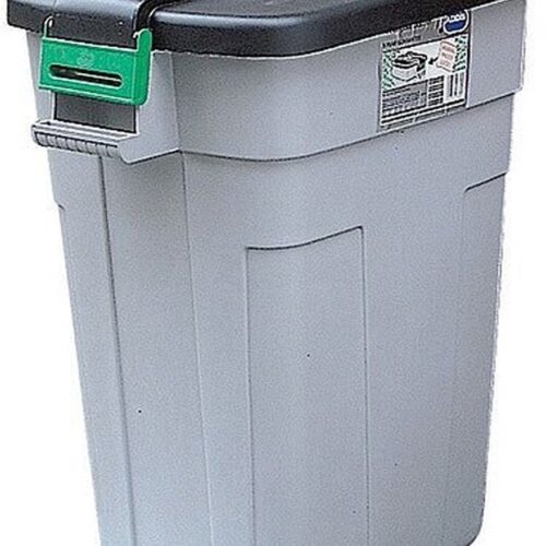 Afvalemmer rechthoekig met deksel 90 liter - Afval scheiden - Afvalemmer - vuilnisemmer - afvalbak