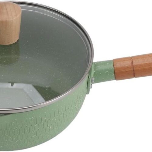 Allecto Plus - Roestvrijstalen Steelpan voor Inductie - Anti-aanbaklaag - Groen met deksel