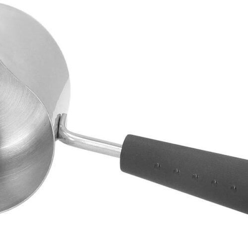 Allecto Plus - Turkse Koffiepot van Roestvrij Staal 350 ml - Boterverwarmer - Mini Koffieverwarmingspot - Smelt Uitloop - RVS 304