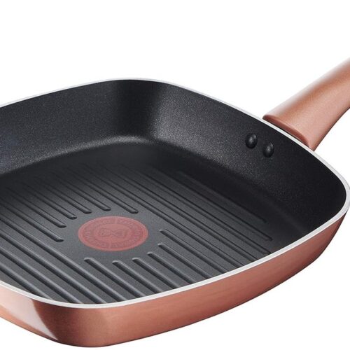 Antiaanbak Grillpan - Gezond Koken - 1 stuk - Aluminium - 26 x 26 cm