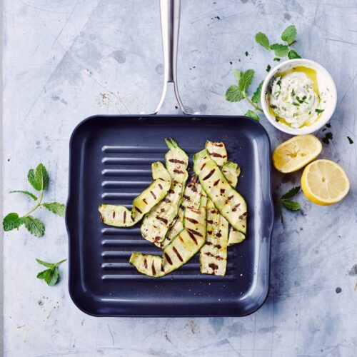 BK Magma Grillpan 26cm - PFAS-vrij - Snelle Opwarming - RVS Handgrepen - Ovenbestendig tot 250°C - Inductie & Vaatwasserbestendig