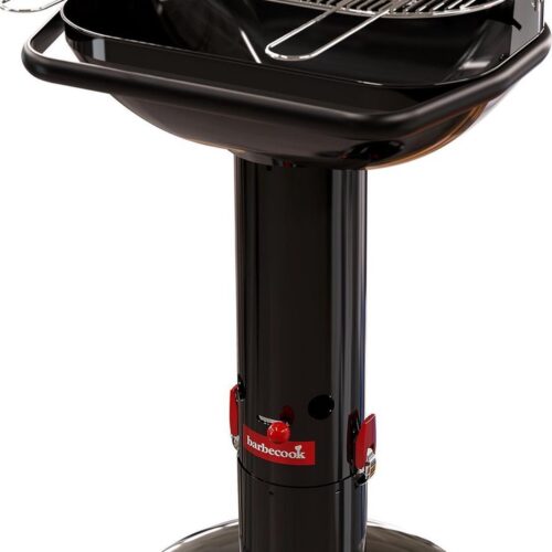 Barbecook Loewy 55 - Houtskool BBQ barbecue - Grilloppervlak 55x33cm - Incl. Windscherm, BBQ rooster en asopvangpot - Zwart