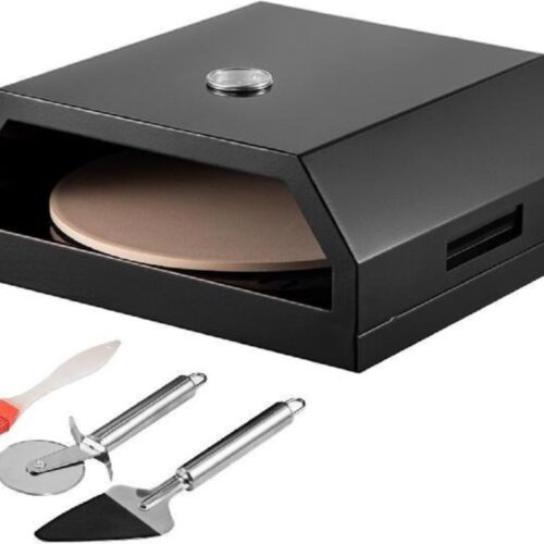 Bolture Pizza Oven Buiten - Houtgestookte Pizza Oven Tot 230°C - Pizzasteen - RVS - Inclusief Pizzaspatel