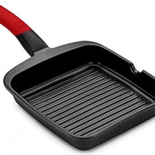 Bra Geribbelde Grillpan Bra A411428 (28 X 28 Cm) Rood