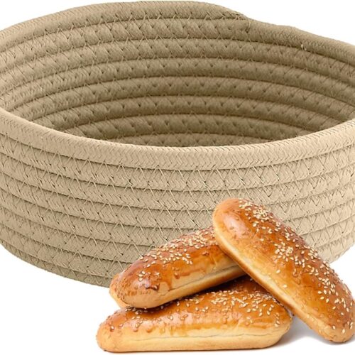 Broodmand, broodmand, gevlochten opbergmand, handgemaakte broodmand, broodvorm, fermentatiemand, ovale rijsmand om brood te bakken, perfect voor huis en brood bakken