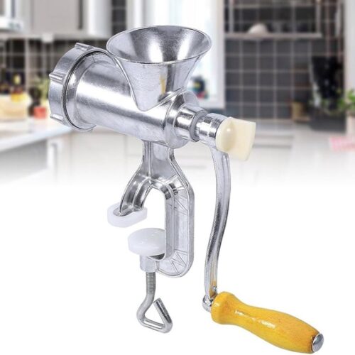 CHIWIN Vleeshamer - Manuele Vleesmolen & Worstvuller - Multifunctionele Keukenmachine voor Vlees, Groenten & Worst, Handbediend, Robuust en Makkelijk Schoon te Maken, Ideaal voor Thuisgebruik