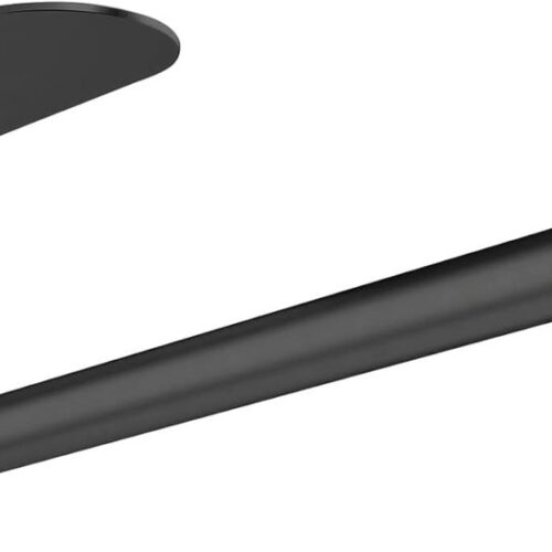 Candala Keukenrolhouder, zelfklevende keukenrolhouder voor aan de muur, zwart roestvrij staal, keukenrolhouder voor alle keukenpapier