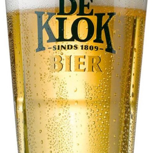 De Klok Bierglas 25cl - Stapelbaar - Officieel Bierglas - Vaatwasserbestendig - 6 glazen.