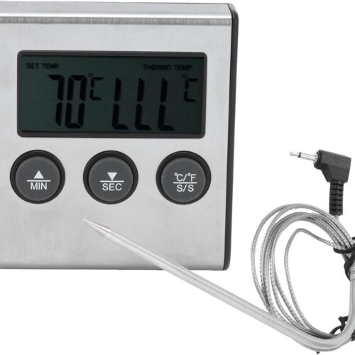 Digitale Vleesthermometer - Alarm Meter - Temperatuur Meter - Digitale Weergave - Gekookte Suiker Meten - Temperatuurmeting - Digitale Kookthermometer voor Keuken