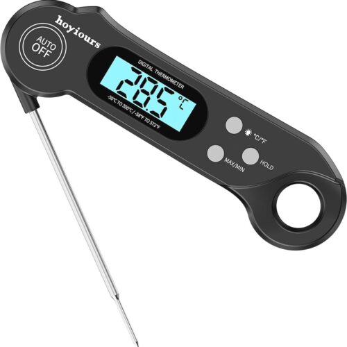 Digitale Vleesthermometer met Ingebouwde Magneet - Snelle en Nauwkeurige Voedselthermometer voor Grillen en BBQ