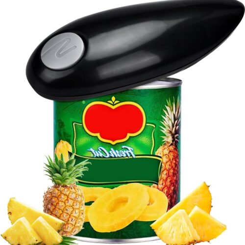 Elektrische blikopener voor senioren - artritis en zwakte - opent alle maten - geen scherpe randen