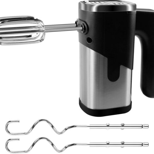 Elektrische keukenmixer, handmixer, keukenmixer met 2 deeghaken en 2 cakekloppers