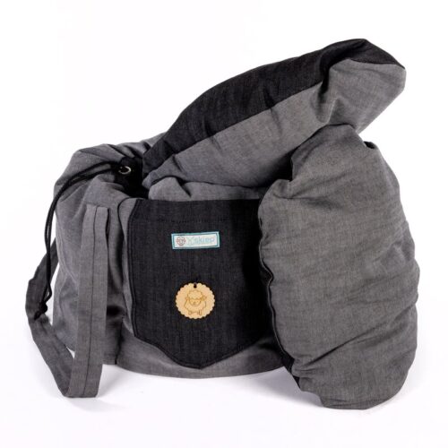 Energiezuinige slowcooker/100% schapenwol zorgt voor urenlange isolatie/één formaat voor kleine en grote pannen/handgemaakt lokaal product/energiebesparend koken/smakelijke gerechten/relaxt en gezond koken/jeansstof grijs met zwart