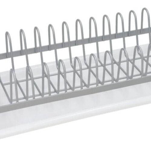 Gerimport Afwas afdruiprek met lekbak - wit - kunststof - 41,5 x 17 x 10 cm