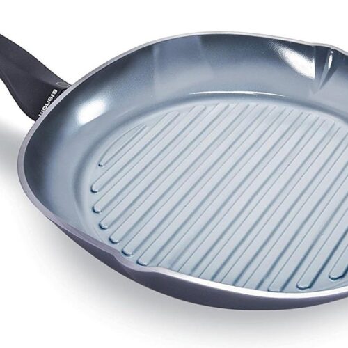 Grillpan 20 cm - Aria Finegres, aluminium grijs - 28 x 28 cm