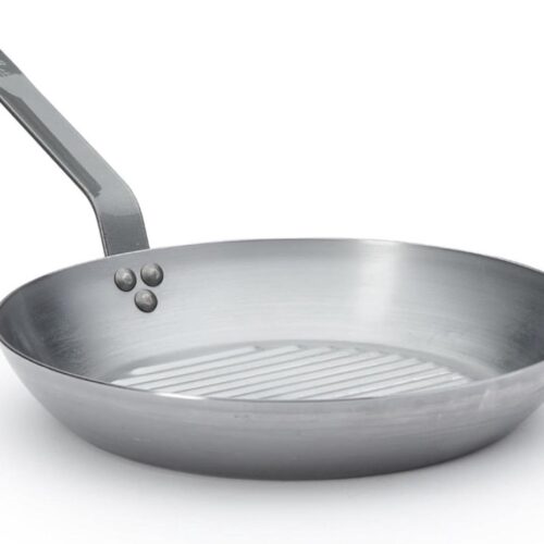 Grillpan 32 cm - Ronde Tôle Mineral B Grillpan in Roestvrij Staal