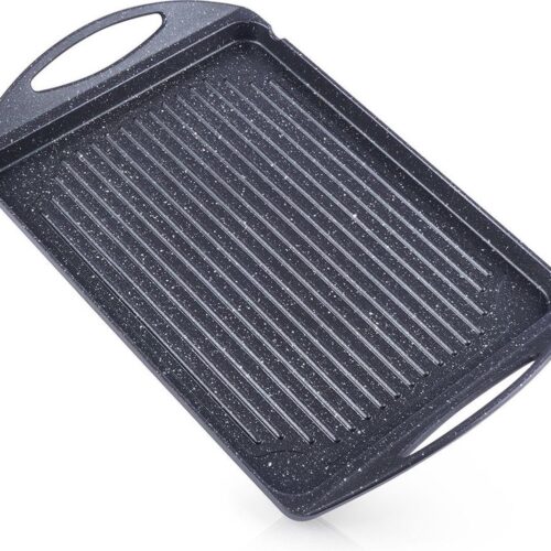 Grillplaat Graniet GRANDE 42x27 cm - Bakplaat - Ovenplaat - Grillpan - Grill - Pan - Steakpan