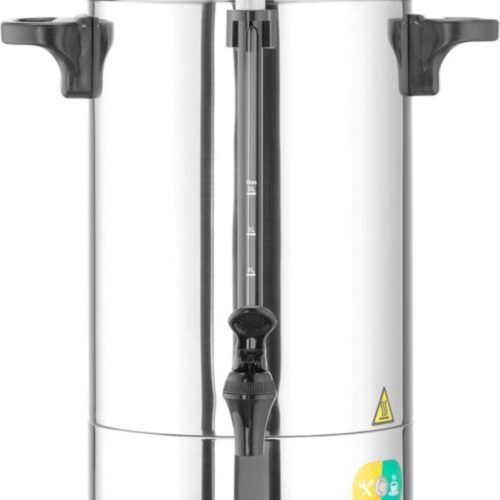 HENDI Percolator - Enkelwandig roestvrij staal - 6 liter - Automatische reset - Non-dripkraan - Peilglas