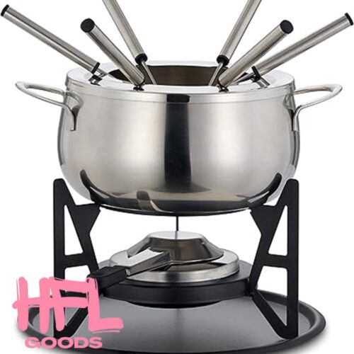HFL Goods Fondue Set - 10 Delige RVS Set Fondue