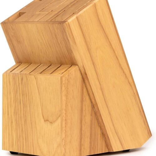 Houten Messenblok RAF Rubberhout - Messenblok Zonder Messenhouder van Hout messenblok