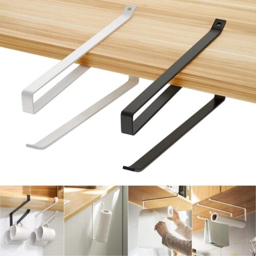 Keukenrolhouder 2 stuks - zelfklevend - wandmontage - papieren handdoekrek - keuken - badkamer - toile