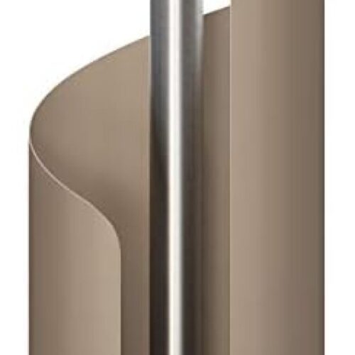 Keukenrolhouder RVS Taupe - Ø 15 cm Keukenrolhouder met Anti-Slip Onderkant voor Alle Keukenrollen - Moderne Keukenaccessoire