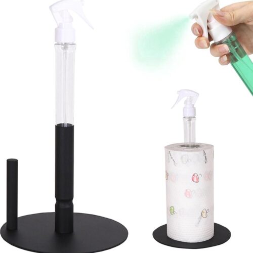 Keukenrolhouder met afneembare sproeikop van roestvrij staal - 31 cm hoog