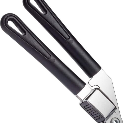 Knoflookpers met uitneembaar raster - verchroomd - lengte 197 cm - Gentle zwart knoflookpers