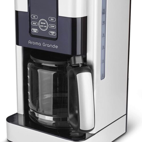 Koffiezetapparaat met Glazen Kan en Touch-Display voor 12 Kopjes - 1000 Watt