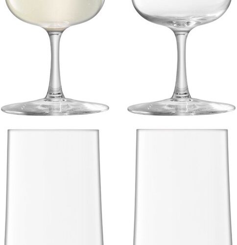 L.S.A. - Arc Champagneglas 240 ml Set van 4 Stuks - Glas - Transparant -