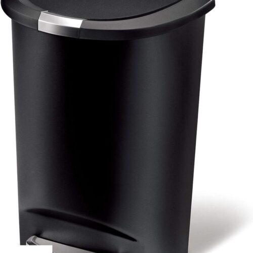 Mrs. Jones Afvalemmer Kunststof Zwart 50L Prullenbak 60 liter