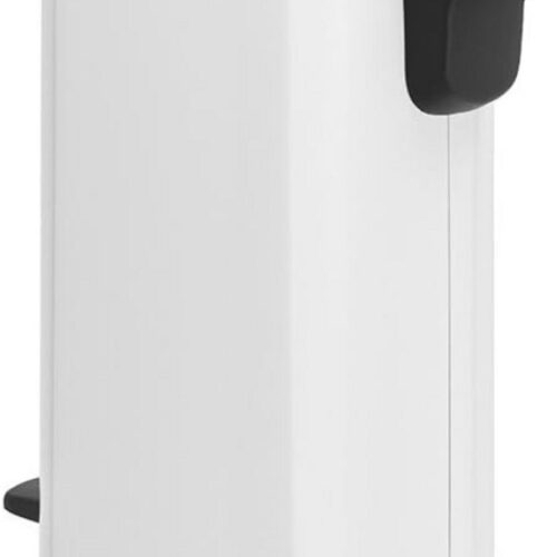 Prullenbak 12 Liter - Met Kunststof Binnenemmer - Wit - Compacte Afvalemmer Voor Keuken - Badkamer - Kantoor - Slaapkamer