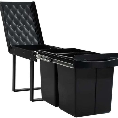 Prullenbak - Afvalbak - Vuilnisbak - Afvalemmer - Pedaalemmer - 48 Liter - Uitneembare Binnenmand - Soft Closing Mechanisme