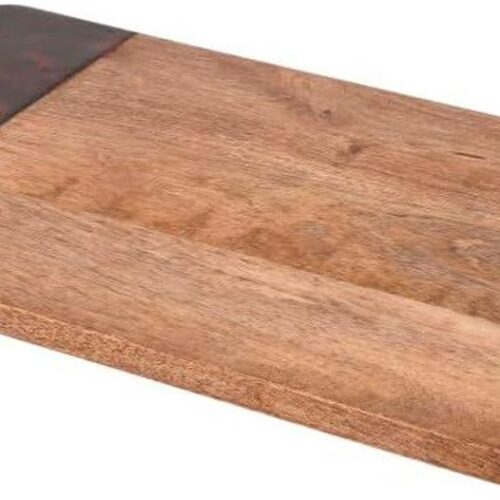 Rechthoekige Serveerplank voor Knabbels Voorgerechten Mangohout Serveerplank met Tortoiseshell 40 x 23cm - Artesà