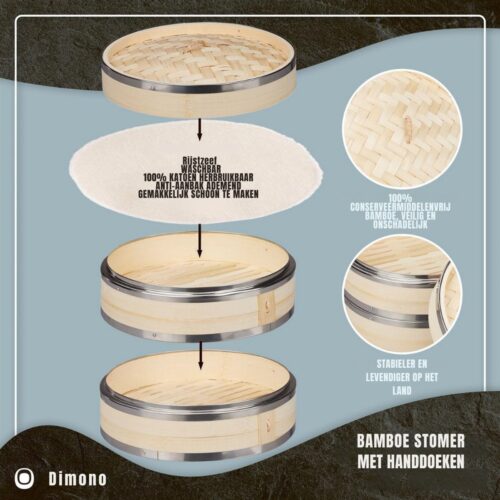 SCH® Stoomkoker - Stoomkokers - Stoompan - Beige