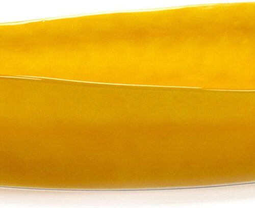 Serax Feast By Ottolenghi Saladeschaal Ø30 Yellow Dots Black