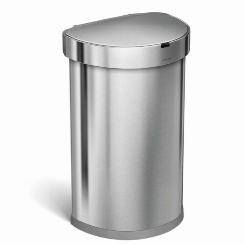 Simplehuman Afvalemmers - Afvalbak met sensor, 45 l, gebrosteld rvs ST2009