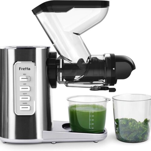 Slowjuicer voor fruit en groente - Hoge sapuitgifte, 200 W, Koude Pers