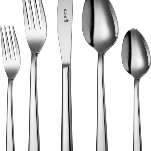 Sola Bestek Set Privilege - 90 delig Bestekset 9 personen - Vaatwasserbestendig - Zilverwit Premium Edelstaal 18/10 - Zilver