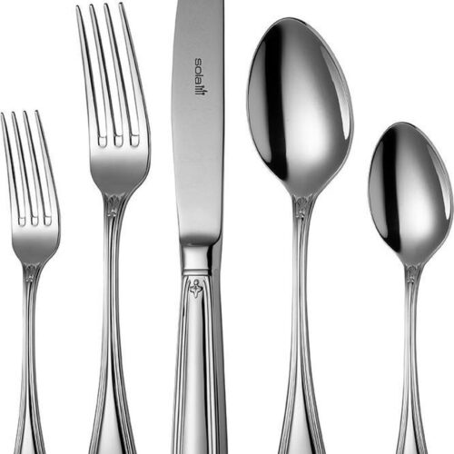 Sola Bestek Set Symphony - 90 delig Bestekset 9 personen - Vaatwasserbestendig - Zilverwit Premium Edelstaal 18/10 - Zilver
