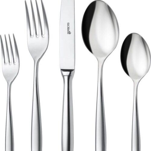 Sola Bestek Set Tulip - 70 delig Bestekset 8 personen - Vaatwasserbestendig - Zilverwit Premium Edelstaal 18/10 - Zilver