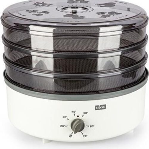 Stockli Voedseldroger 3 Stalen Laden Zonder Timer