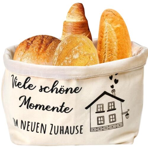 TRANKIELO® - Hoogwaardige Stoffen Broodmand - Beige Kleur - Duurzaam & Praktisch Design