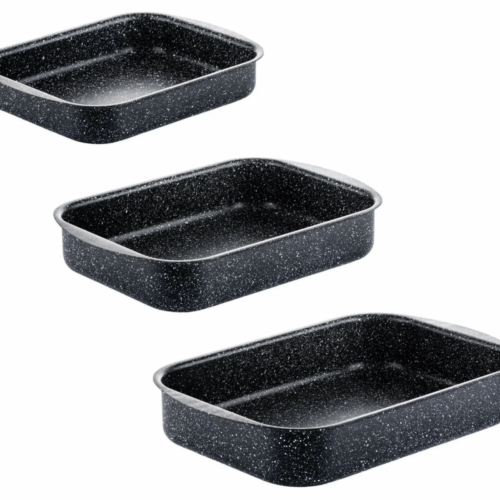 Westinghouse Ovenschaal / braadslede set Black Marble ø 25 + 30 + 35 cm