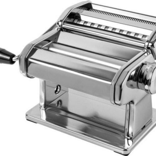 Zelfgemaakte pastamachine - veelzijdig - 1 stuk - zilver - verchroomd staal - 150 mm